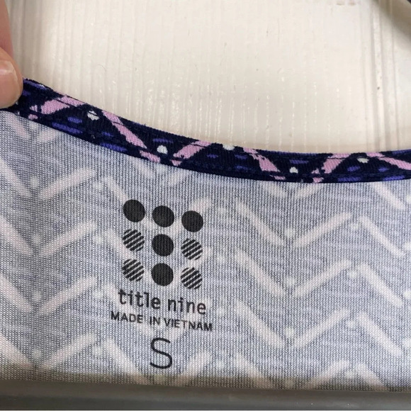 TITLE NINE Wrapper's Delight Dress Pallay Print Size Small Purple Outdoor - Picture 6 of 8